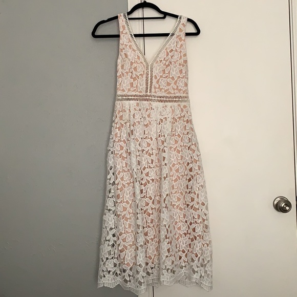 Gianni Bini Milly Lace Overlay Dress - Picture 1 of 4